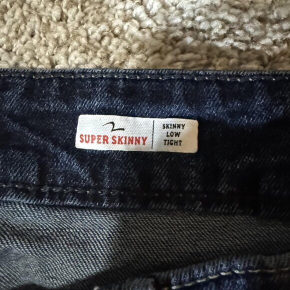 Spykar Jeans Mens 34x30 Blue Super Skinny Low Waist Stretch Denim Tight Leg - Picture 4 of 12